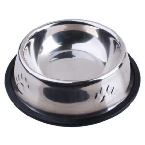 Bát inox chống trượt cho chó mèo