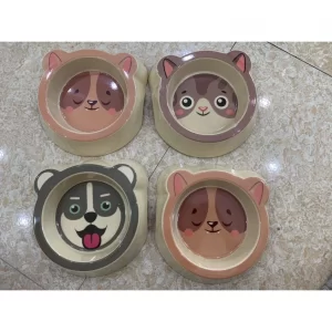 Bát ăn chó mèo chia khẩu phần tiện lợi chén ăn cao cấp size S