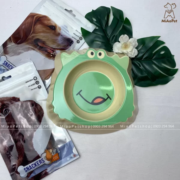 Bát ăn chó mèo trang trí hình cua xinh xắn dễ thương size M - Ảnh 5