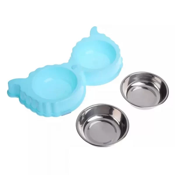 Bát Ăn Đôi Inox Dành Cho Chó Mèo Cánh Thiên Thần - Ảnh 2