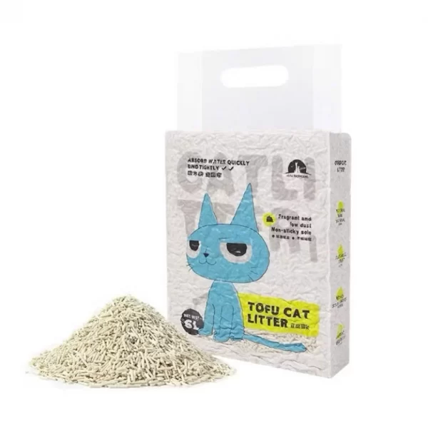 Cát Vệ Sinh Đậu Nành Cho Mèo Hãng Tofu Cat Litter Taotao Pet Mùi Sữa Mẫu Mới - Túi 6L