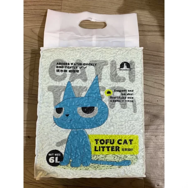 Cát Vệ Sinh Đậu Nành Cho Mèo Hãng Tofu Cat Litter Taotao Pet Mùi Sữa Mẫu Mới - Túi 6L - Ảnh 3