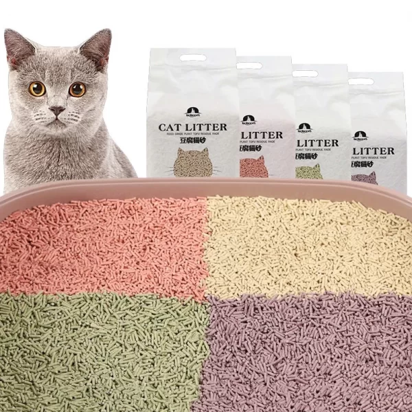 Cát Vệ Sinh Đậu Nành Cho Mèo Hãng Tofu Cat Litter Taotao Pet - Túi 6L - Ảnh 3
