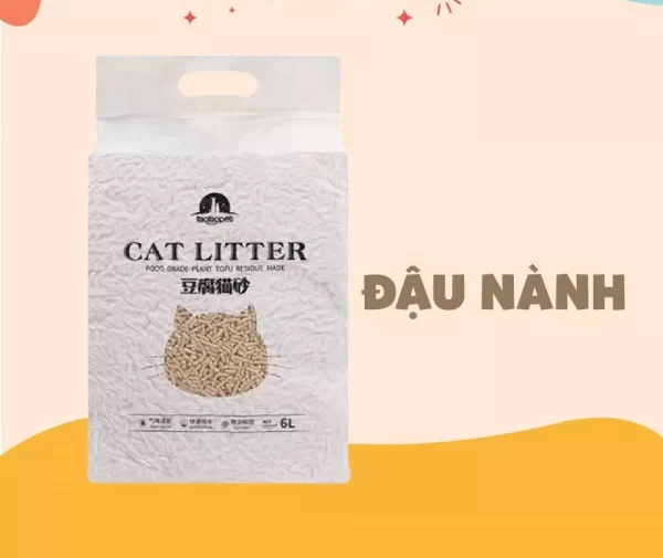 Cát Vệ Sinh Đậu Nành Cho Mèo Hãng Tofu Cat Litter Taotao Pet - Túi 6L - Ảnh 4