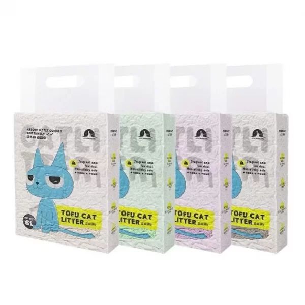 Cát Vệ Sinh Đậu Nành Cho Mèo Hãng Tofu Cat Litter Taotao Pet Mùi Sữa Mẫu Mới - Túi 6L - Ảnh 2