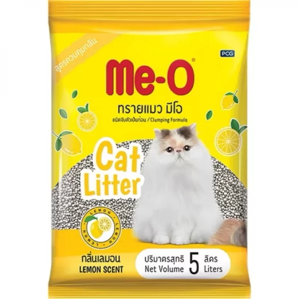 Cát Vệ Sinh Mèo Thái Lan Me-O Mùi Táo, Mùi Chanh (Túi 5 Gói 5L) - Ảnh 2