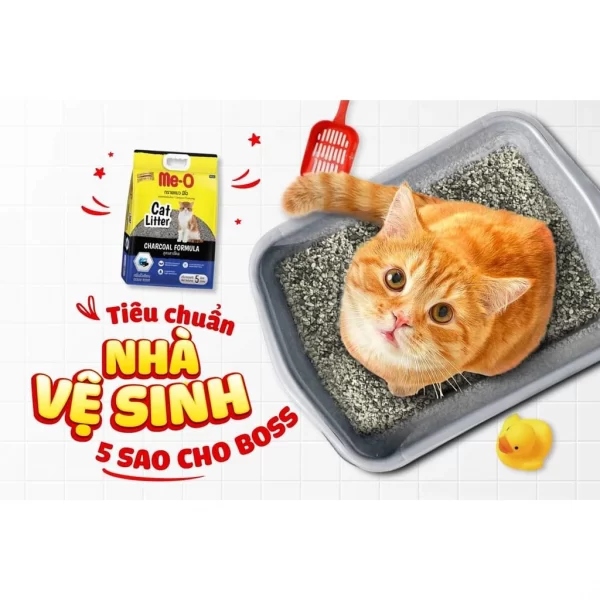 Cát vệ sinh than hoạt tính cho mèo Me-O Charcoal ( Túi 2 gói 10L ) - Ảnh 3