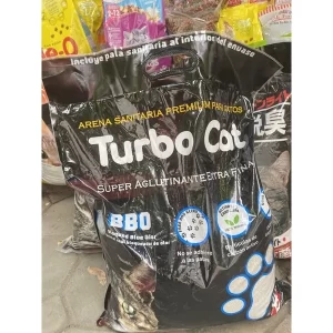 Cát vệ sinh cho mèo Turbo Cat siêu vón, khử mùi tốt (Túi 3 gói 20L)