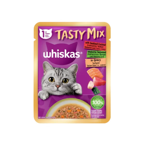 Pate Mèo Trưởng Thành Whiskas Tasty Mix 70g - Gói lẻ - Ảnh 5