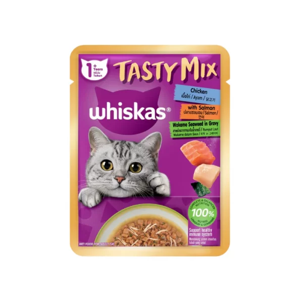 Pate Mèo Trưởng Thành Whiskas Tasty Mix 70g - Gói lẻ - Ảnh 4