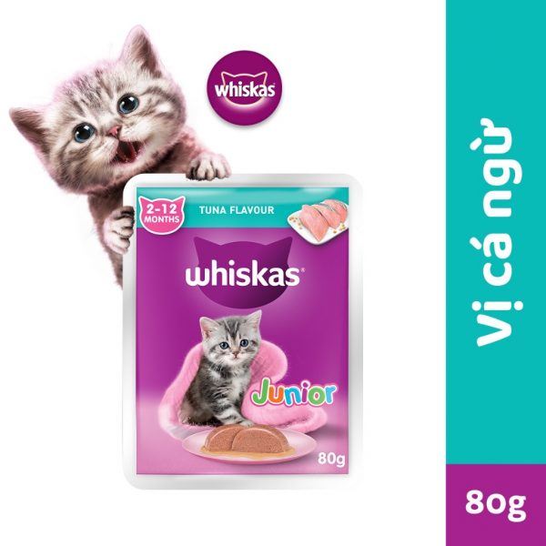 Pate Whiskas Cho Mèo Con Gói 80g (Hộp 28 gói) - Ảnh 5