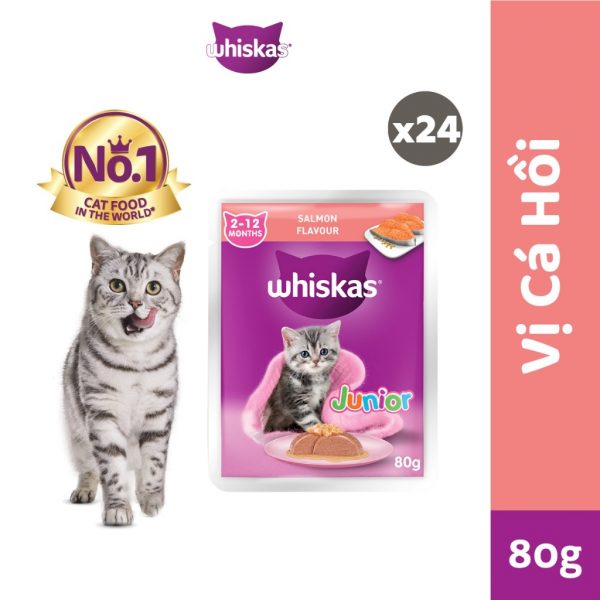 Pate Whiskas Cho Mèo Con Gói 80g (Hộp 28 gói) - Ảnh 4