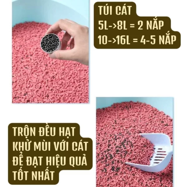 Hạt than hoạt tính khử mùi cát vệ sinh cho Mèo Cat Litter hấp thụ mùi giảm mùi hôi vệ sinh của mèo - Ảnh 5