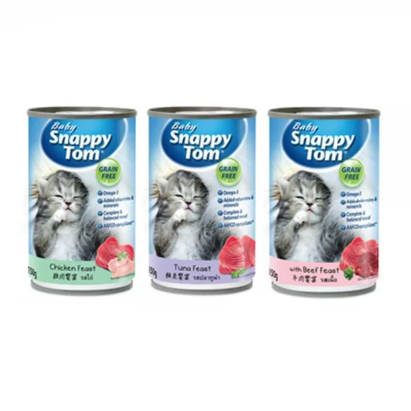 Pate Cho Mèo Con Snappy Tom Kitten  (Lon 150g) - Thùng 15 lon