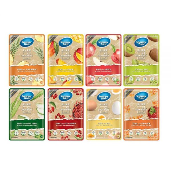 Pate Mèo Snappy Tom Trái Cây 70g - Thùng 24 gói