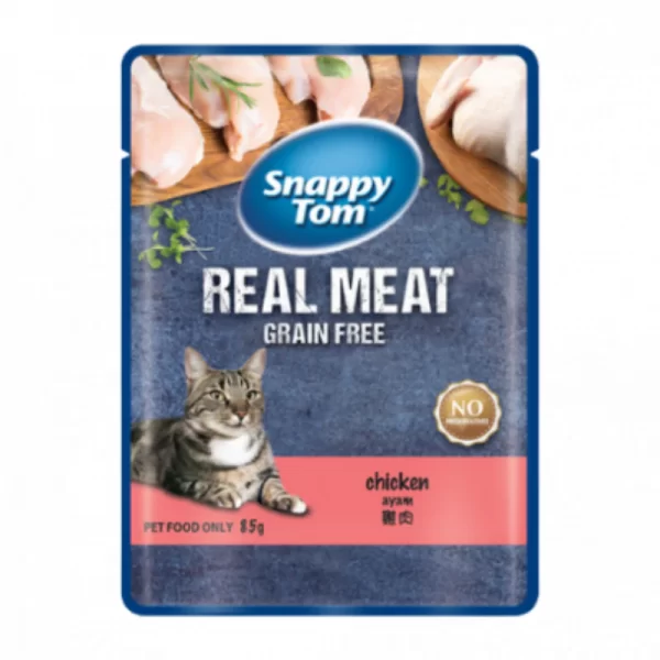 Pate Mèo Snappy Tom Real Fish Nhiều Vị 85g - Thùng 48 gói - Ảnh 2