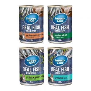 Pate Mèo Snappy Tom Real Fish - Lon 400g