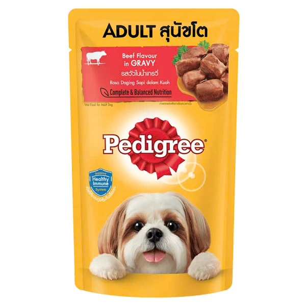 Pate Pedigree gói 130g nhiều vị cho chó - Hộp 12 gói - Ảnh 2
