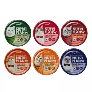 Pate Cho Mèo Nutri Plan Cá Ngừ Mix (Lon 160g) Thùng 24 lon