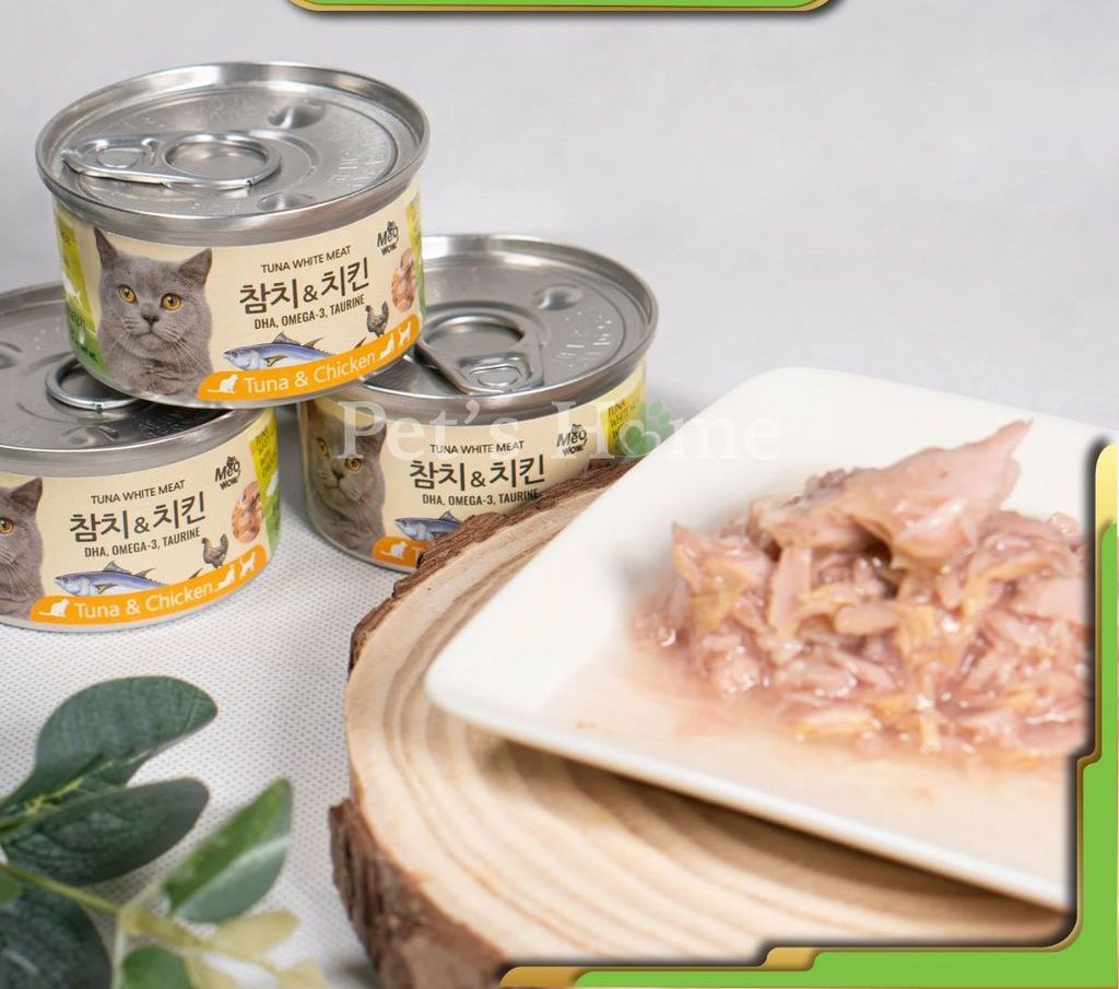 Pate cho mèo Meowow Hàn Quốc lon 80g - Ảnh 2