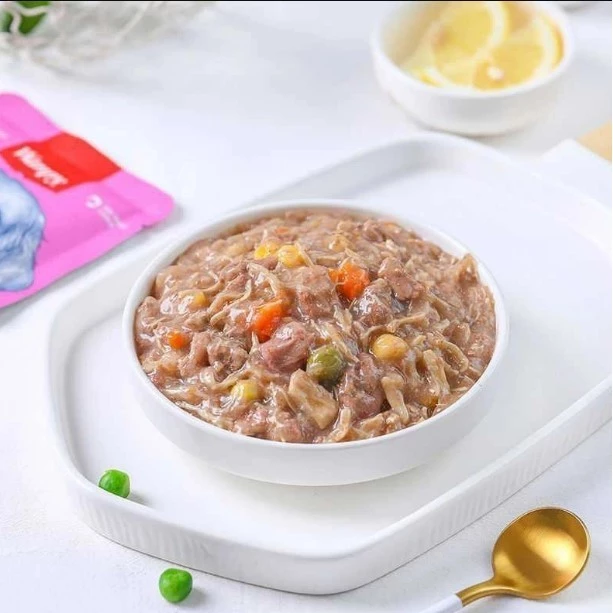 Pate Wanpy Cho Chó Gói 80g - Pate Cho Chó WANPY Từ Thịt Bò, Thịt Gà & Rau Củ - Ảnh 6