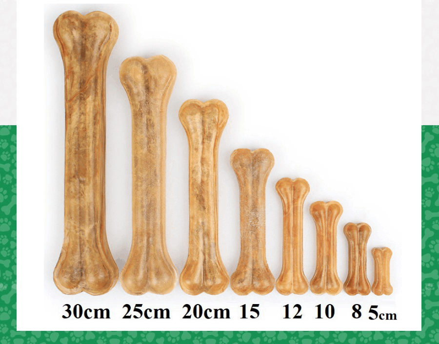 XƯƠNG DA BÒ CHO CHÓ GẶM 1 THANH 15CM GIẢM NGỨA RĂNG, TỐT CHO NƯỚU