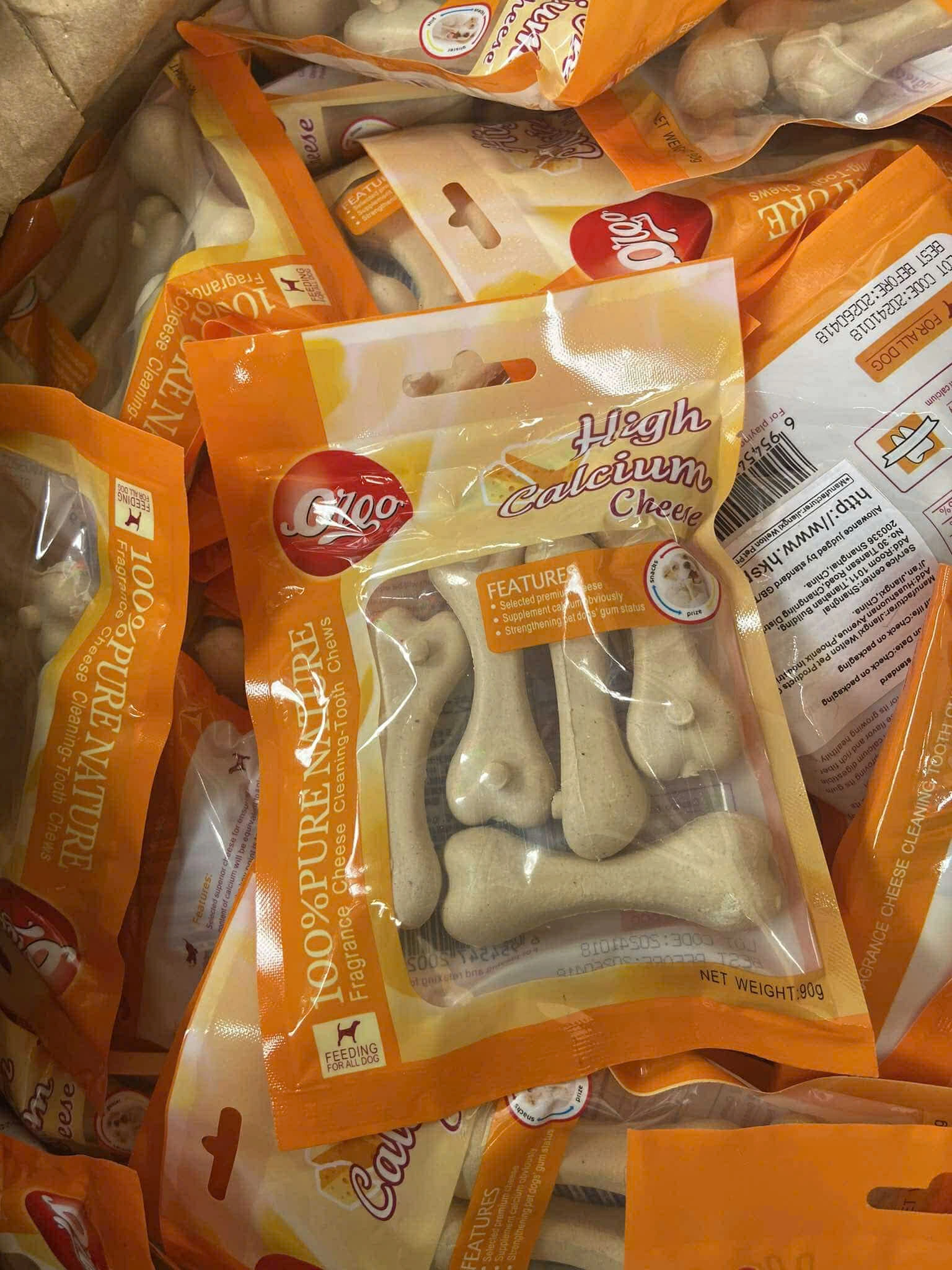 XƯƠNG GẶM ORGO SẠCH RĂNG, THƠM MIỆNG, BỔ SUNG CANXI CHO CHÓ HÌNH BÀN CHẢI 90G - Ảnh 3