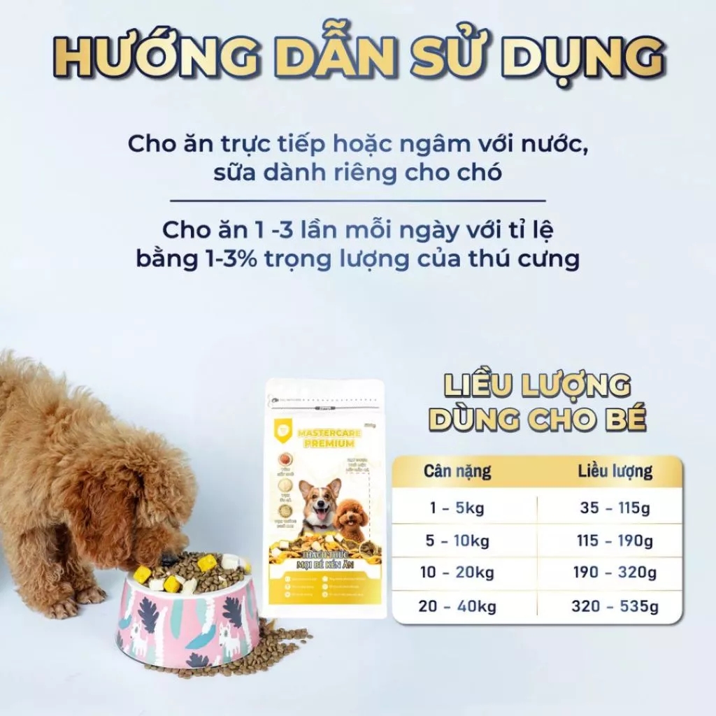 Hạt cho Chó Poodle túi zip 500g MasterCare For Pet - Hạt nhỏ, giòn, dễ ăn, mix nhiều loại thịt - Ảnh 5